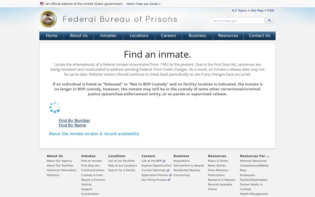 Asotin County criminal history federal inmate locator